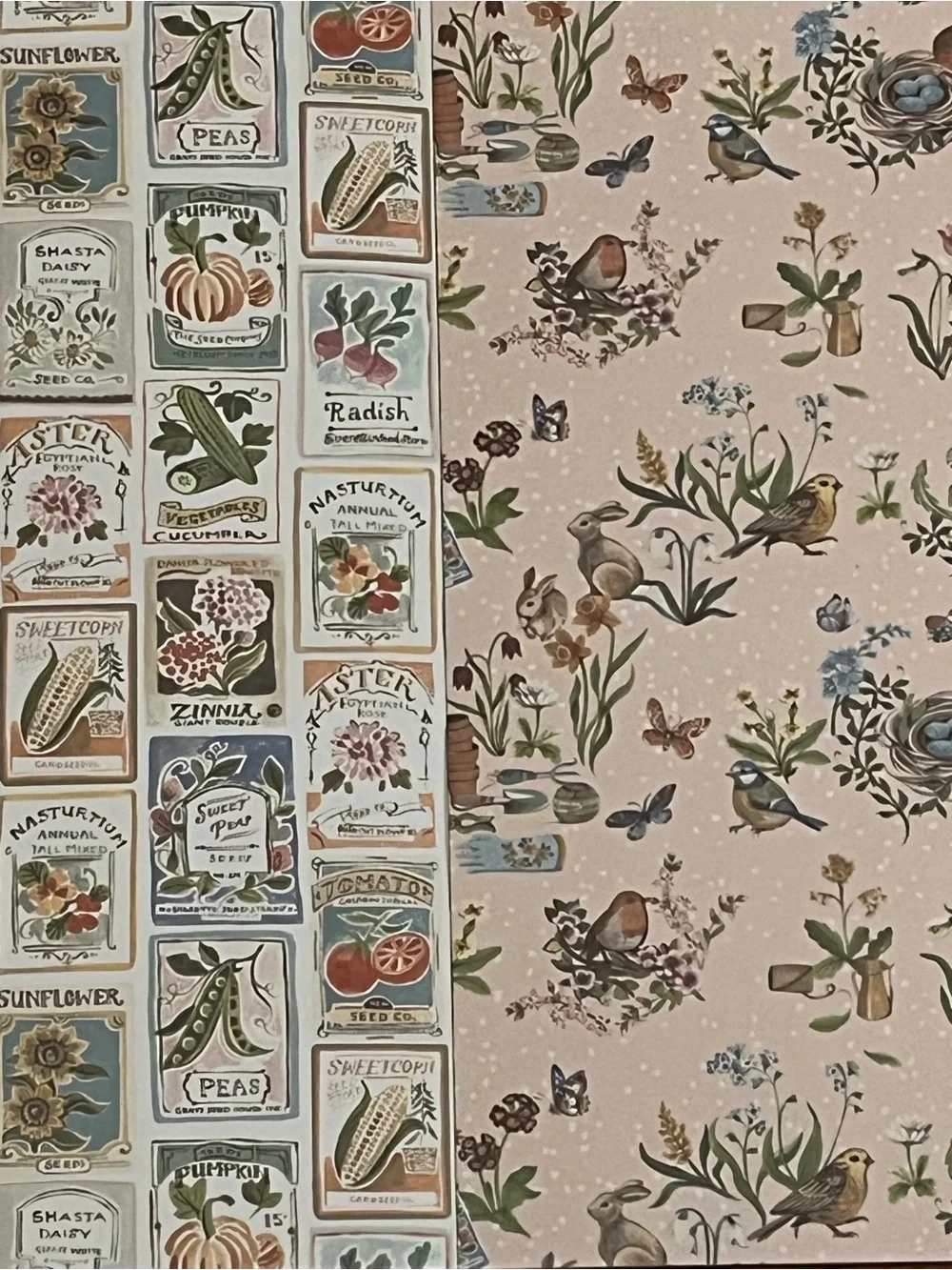 Flora Fauna and Gingham Scrapbooking Lot